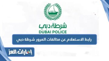 رابط الاستعلام عن مخالفات المرور شرطة دبي