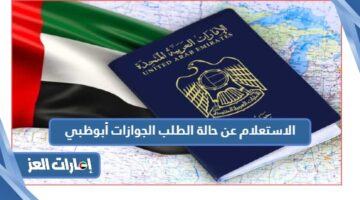 الاستعلام عن حالة الطلب الجوازات أبوظبي