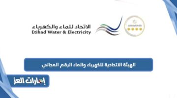  الهيئة الاتحادية للكهرباء والماء الرقم المجاني